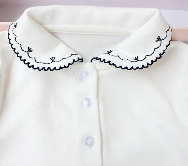 Body de algodón con detalle en cuello – Un barquito