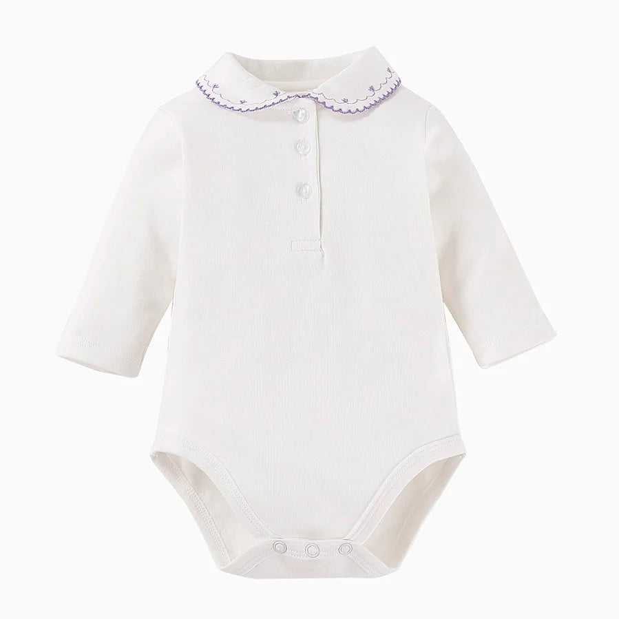 Body de algodón con detalle en cuello – Un barquito