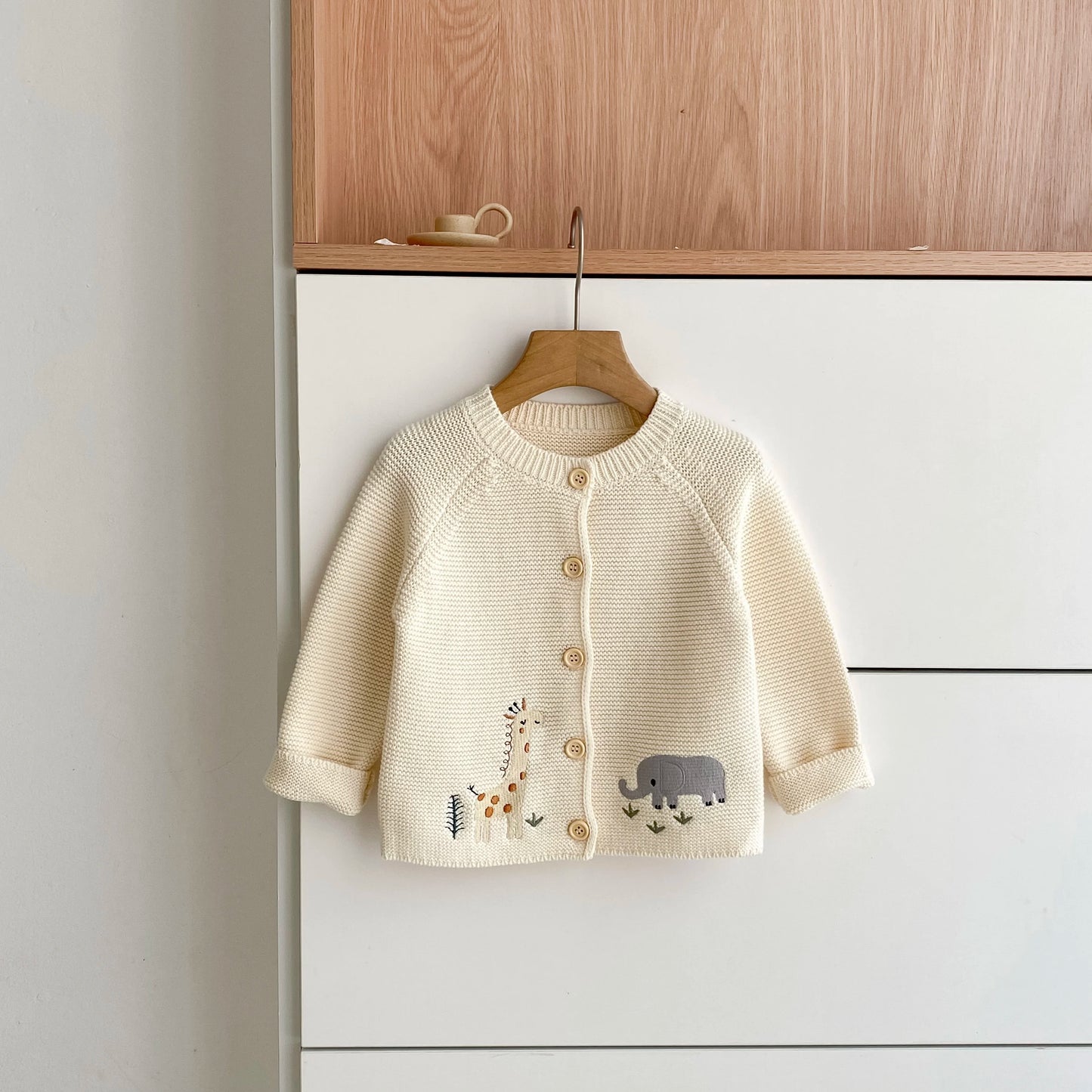 Jersey de punto con bordado de animales– Un barquito