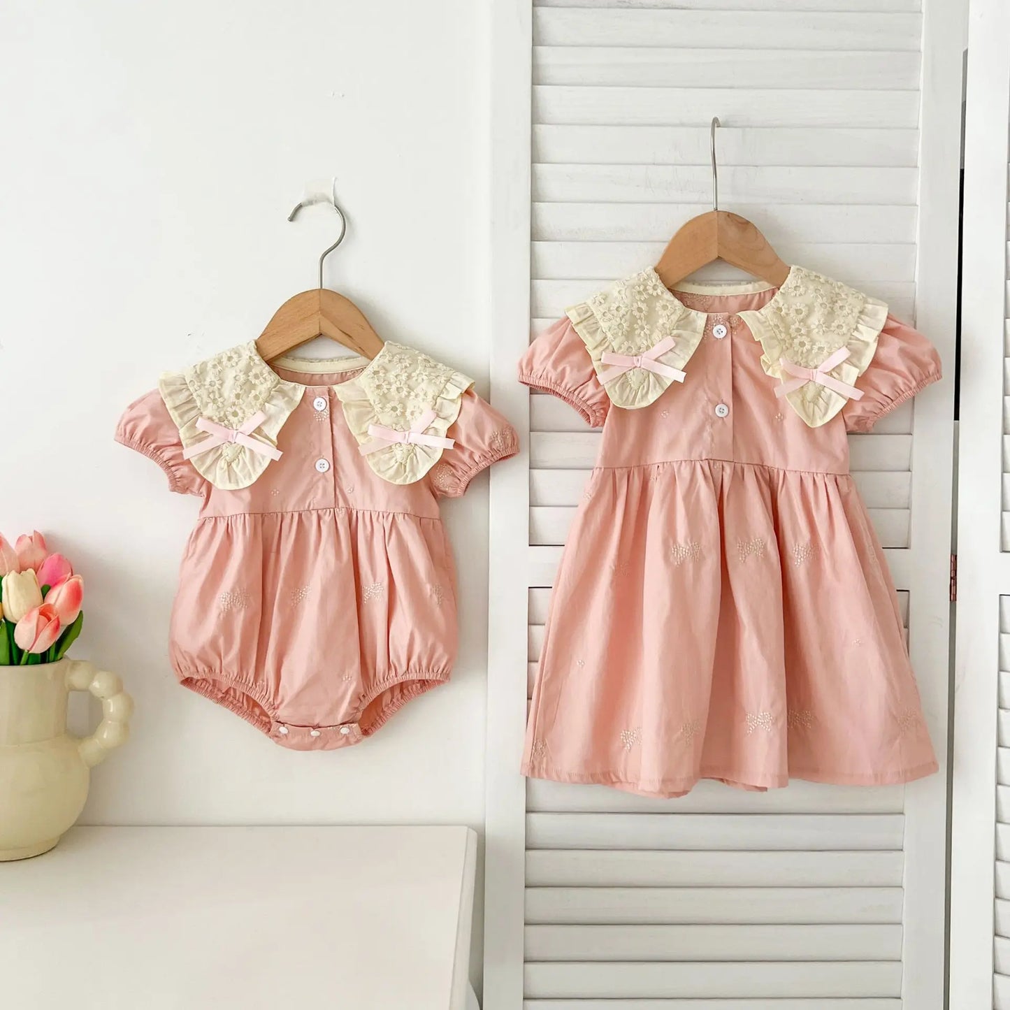 Vestido y Pelele lazos - Un barquito