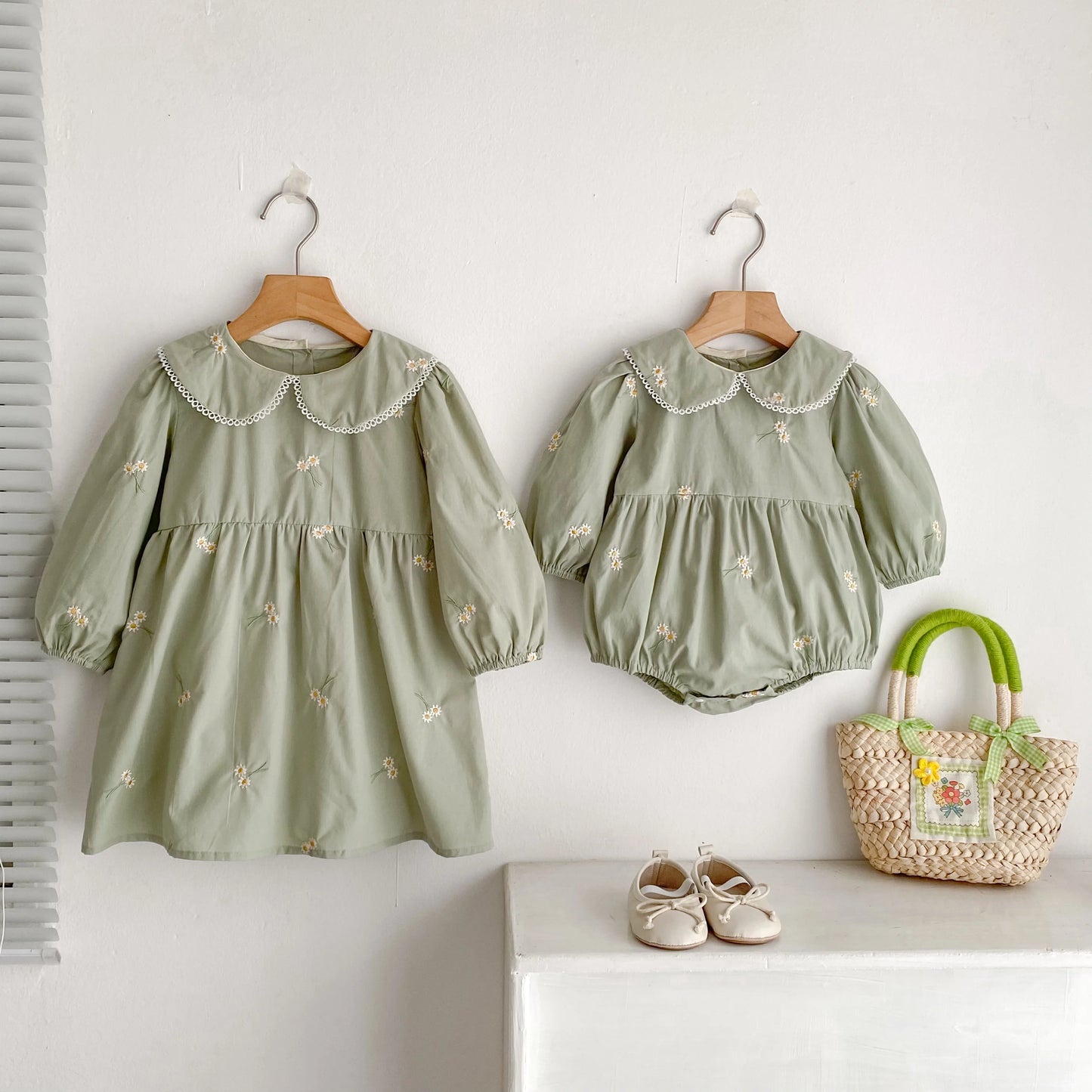 Vestido y Pelele Floral - Un barquito