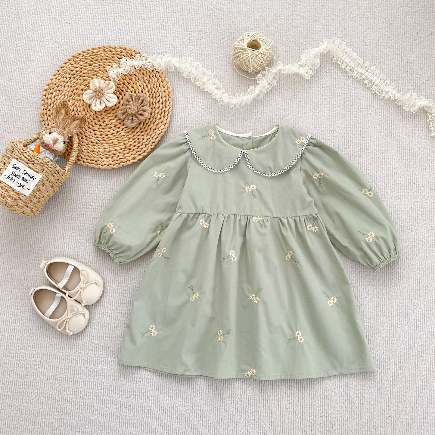 Vestido y Pelele Floral - Un barquito