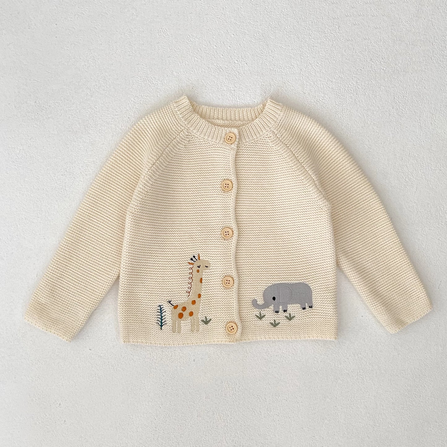 Jersey de punto con bordado de animales– Un barquito