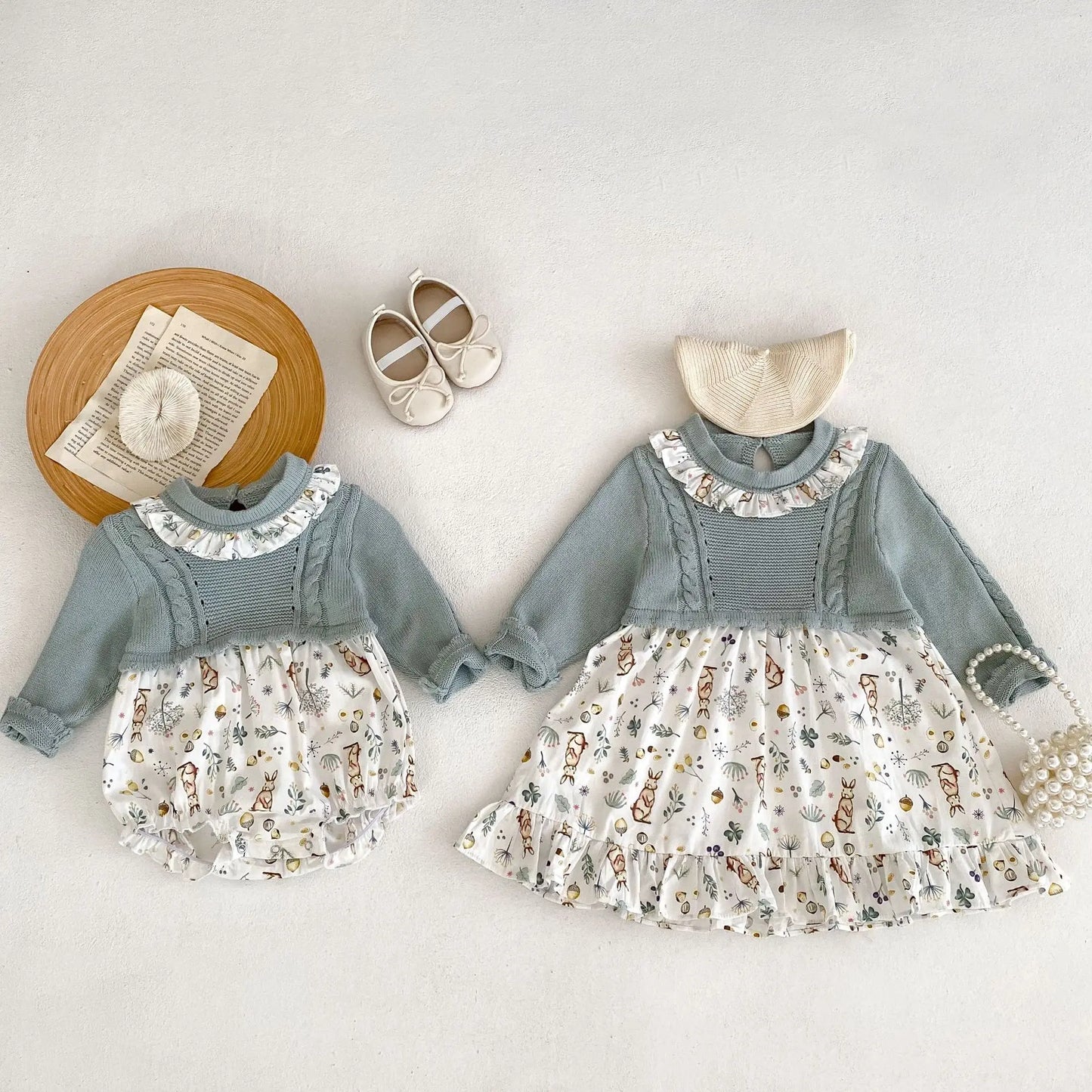 Pelele de Punto Floral – Un barquito