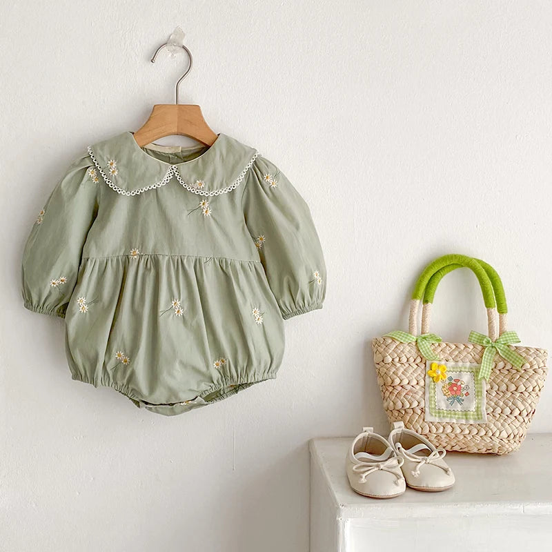 Vestido y Pelele Floral - Un barquito