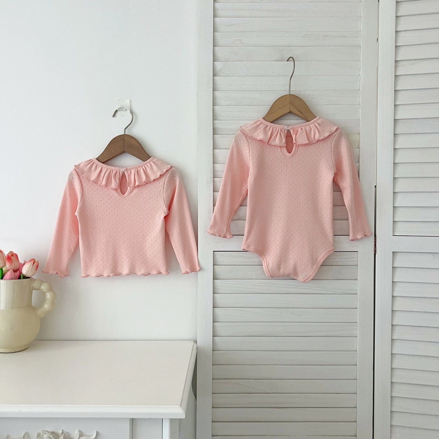 Body manga larga y diseño liso y cuellos - Un barquito