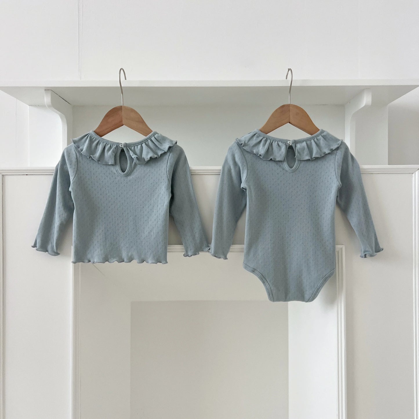 Body manga larga y diseño liso y cuellos - Un barquito