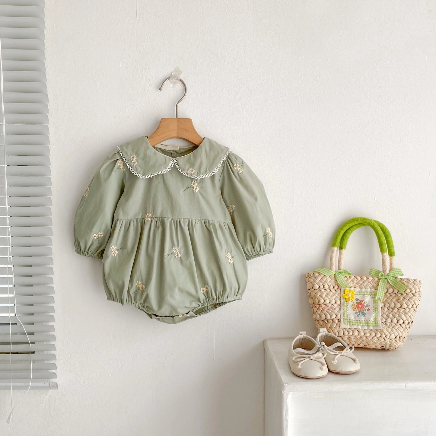 Vestido y Pelele Floral - Un barquito