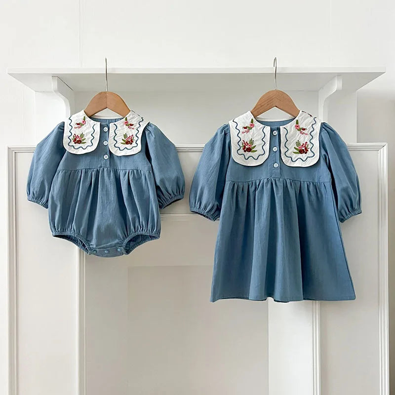 Body de flores de manga larga - Un barquito