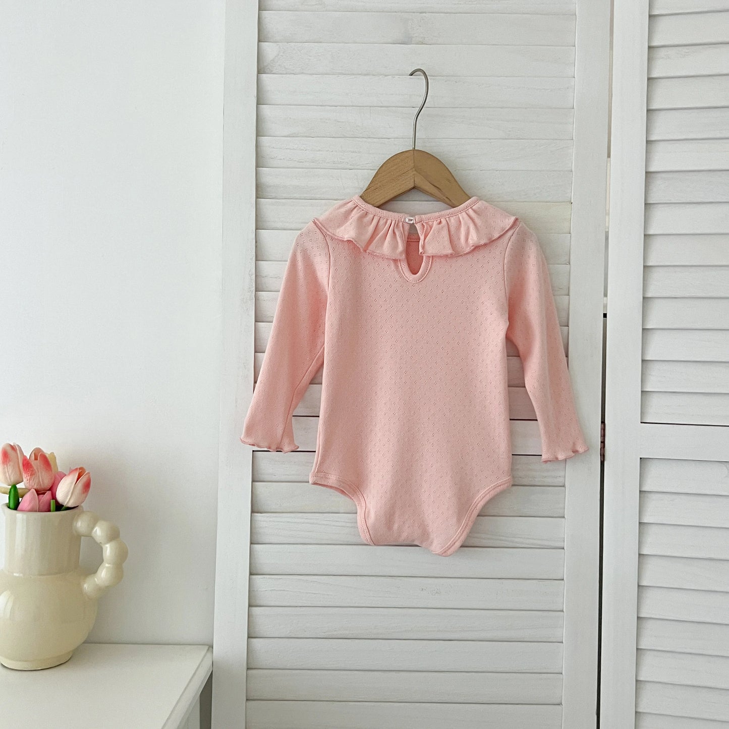 Body manga larga y diseño liso y cuellos - Un barquito