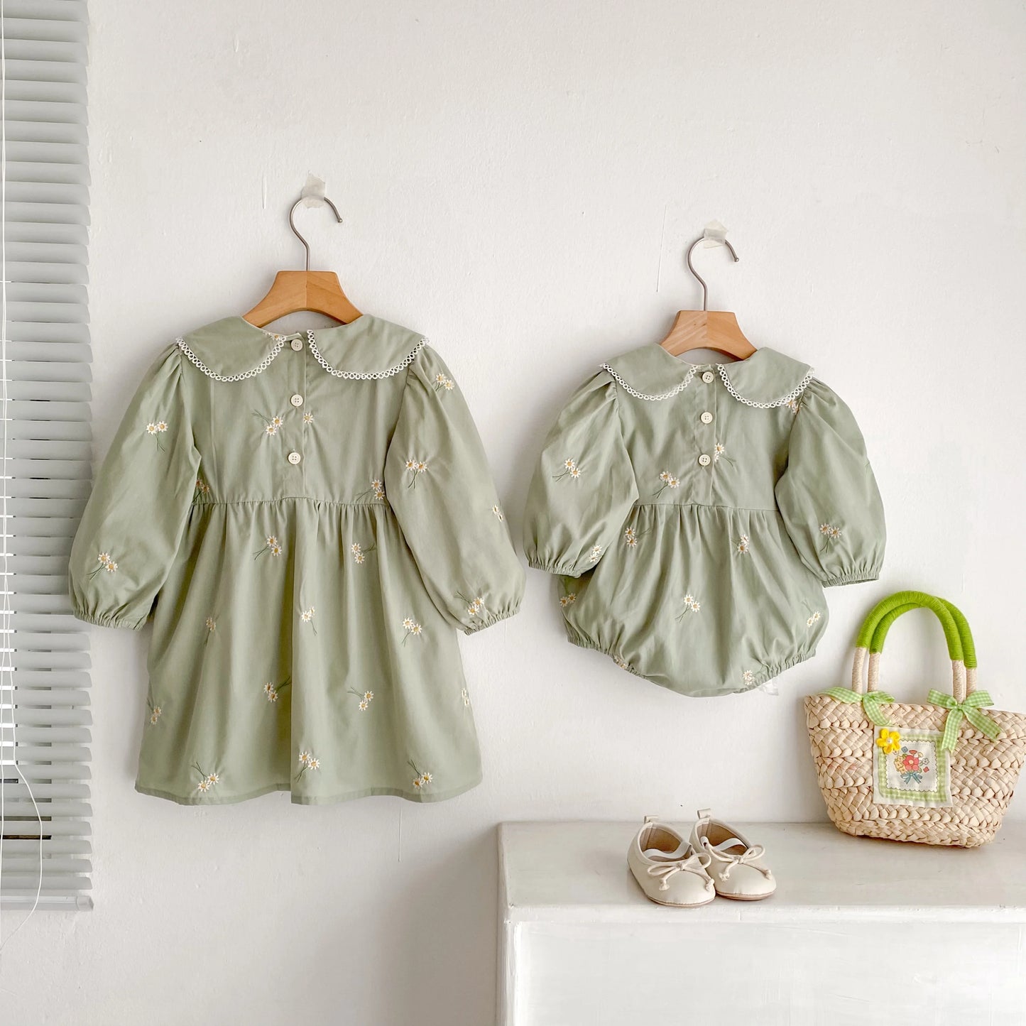 Vestido y Pelele Floral - Un barquito