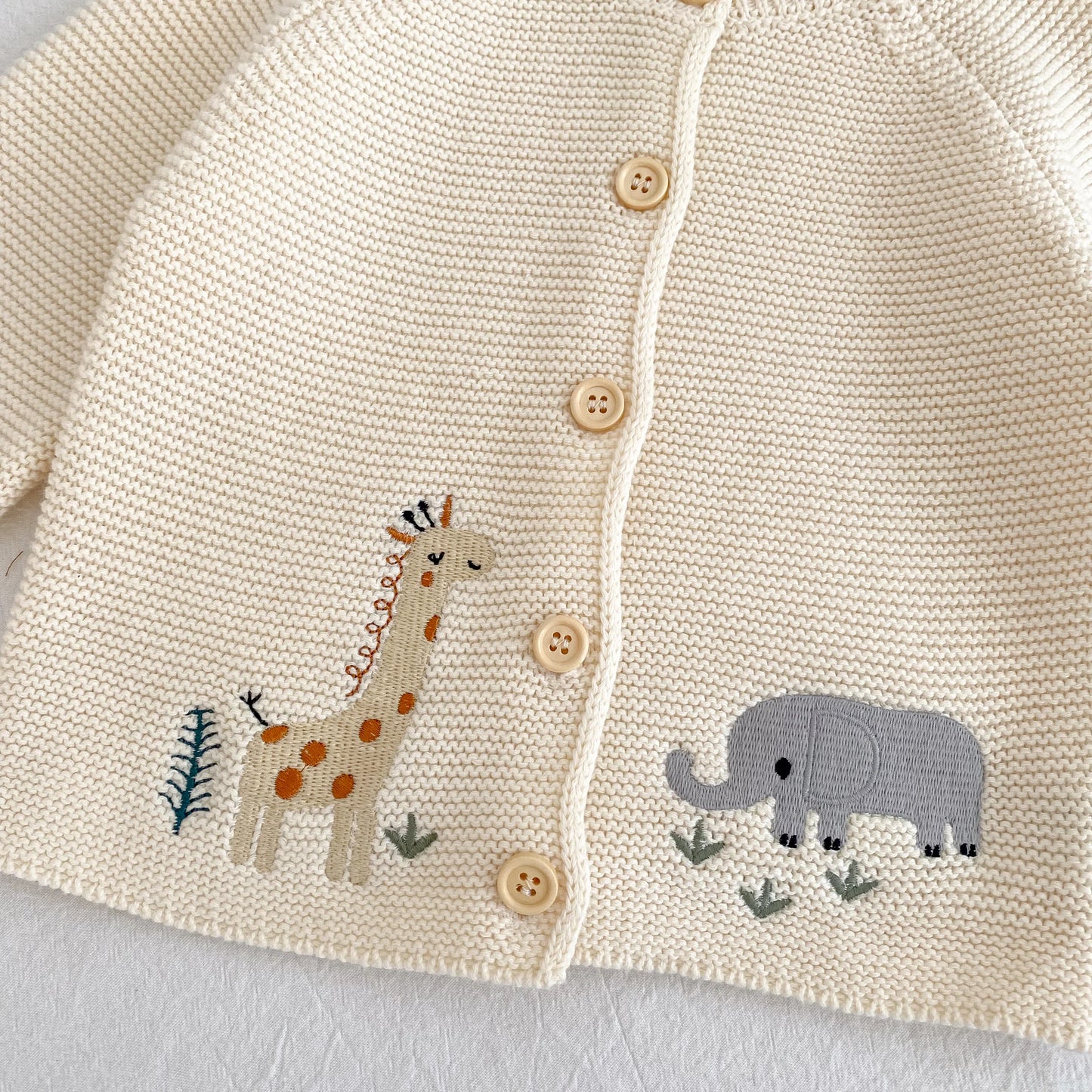 Jersey de punto con bordado de animales– Un barquito